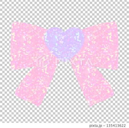 粉紅色全息絲帶 135413622