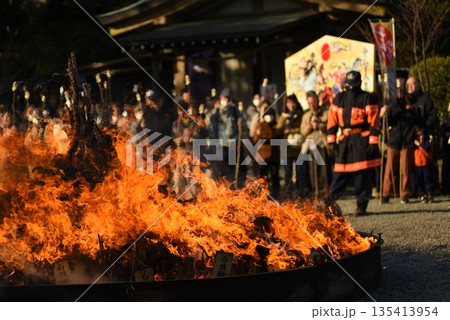 白旗神社のどんど焼き 白旗神社のどんど焼き 135413954
