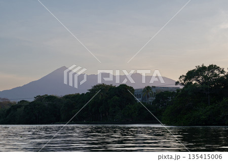 Lake next to Mombacho volcano 135415006