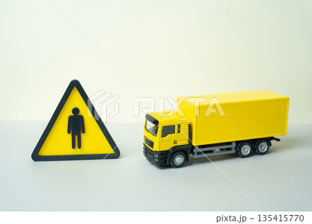 Shortage of drivers for trucks and delivery of goods. Logistics workforce crisis, supply chain stress and delayed deliveries. Transport sector challenges, rising costs Shortage of drivers for trucks and delivery of goods. Logistics workforce crisis, supply chain stress and delayed deliveries. Transport sector challenges, rising costs 135415770
