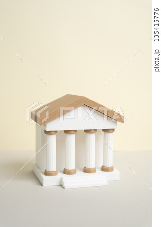 Bank building or university. Finance and education. Choice between money and knowledge. Investment in learning, economic development paths Bank building or university. Finance and education. Choice between money and knowledge. Investment in learning, economic development paths 135415776