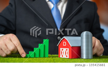 Increasing farm income and productivity. Incentive support for agricultural producers. Subsidies, modernization and efficiency growth strengthening food security, sustainable agribusiness models. 135415881