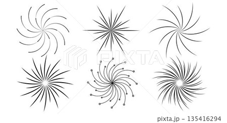 Set of black fireworks icons. Collection of firecracker design on white background. Element for new year festival and celebrations. Vector illustration. Set of black fireworks icons. Collection of firecracker design on white background. Element for new year festival and celebrations. Vector illustration. 135416294