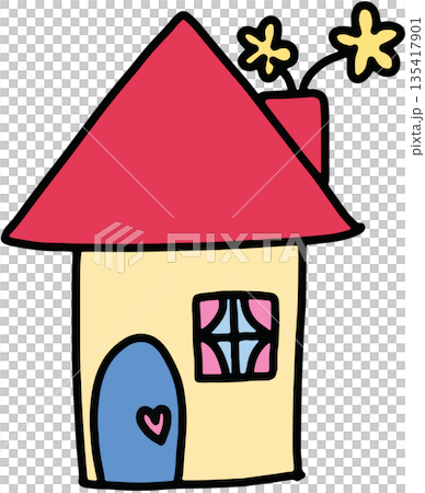 Hand drawn illustration of home cartoon for decoration, house, nature, garden, plants, tree, sticker, spring, summer, cute patch, brooch, spring, summer, backyard, childhood, tattoo Hand drawn illustration of home cartoon for decoration, house, nature, garden, plants, tree, sticker, spring, summer, cute patch, brooch, spring, summer, backyard, childhood, tattoo 135417901