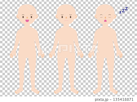 人體正面全身 135418871