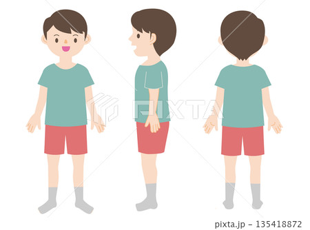 男性の全身 135418872