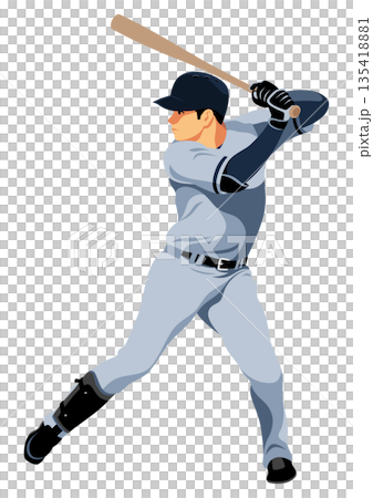 野球選手「バッター」 135418881