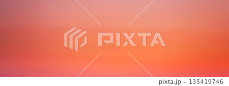 Sunset Sunrise Clear Sky In Orange, Pink And Magenta Colours. Natural Sky Background Sunset Sunrise Clear Sky In Orange, Pink And Magenta Colours. Natural Sky Background 135419746