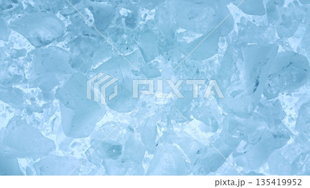 Super Slow Motion of Exploding Ice Shards , Close-up 135419952