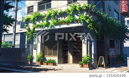 植物と建物 135420199