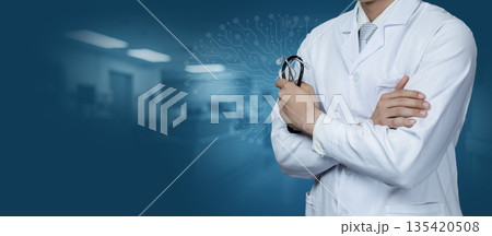 Doctor in a clinic. Doctor in a clinic. 135420508