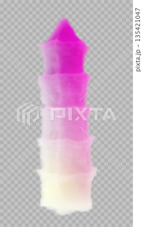 Vector image of clouds in the form of a tower. Minimalistic style with clear lines and soft colors creates a modern and creative look suitable for various design projects. Vector image of clouds in the form of a tower. Minimalistic style with clear lines and soft colors creates a modern and creative look suitable for various design projects. 135421047