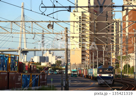 ゆめ咲線：安治川口駅にて（大阪府大阪市此花区） 135421319