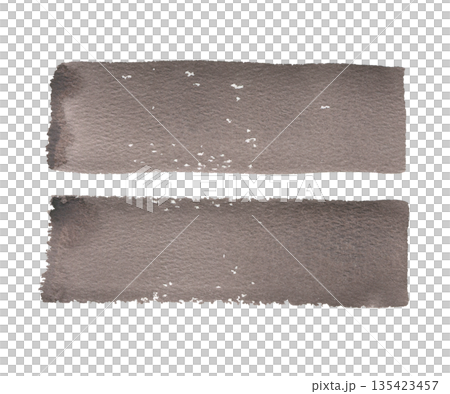 Abstract brownish gray, coffee, dark, muted color watercolor stroke with granulation texture. Hand drawn paint brush element. Artistic backdrop for card design presentation. Abstract brownish gray, coffee, dark, muted color watercolor stroke with granulation texture. Hand drawn paint brush element. Artistic backdrop for card design presentation. 135423457
