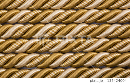 Background of intertwined threads of gold 135424004