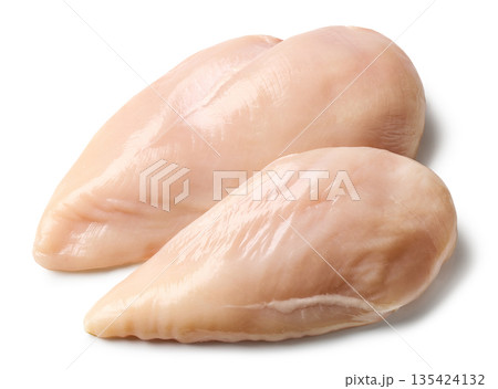 fresh raw chicken breast meat 135424132