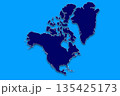 北アメリカ大陸とグリーランド 135425173