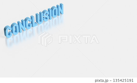 Business Conclusion Concept with Final Decision and Summary Result 3d render. Business Conclusion Concept with Final Decision and Summary Result 3d render. 135425191