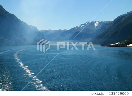 船で行くノルウェーのネーロイフィヨルド遊覧 135429000