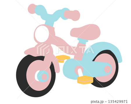 かわいい自転車のイラスト 135429971