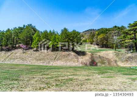 初夏の恐羅漢山　ゲレンデと青空2　広島県山県郡安芸太田町 135430493