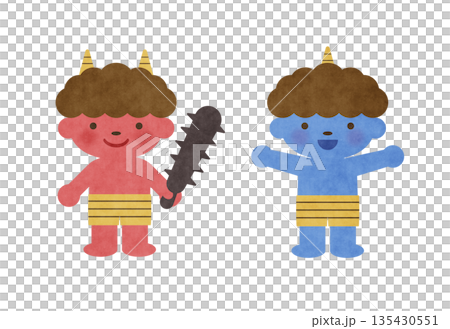 鬼　イラスト 135430551