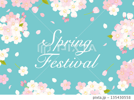 桜　背景イラスト 135430558