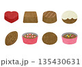 チョコレート　バレンタイン　イラスト 135430631