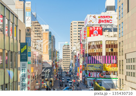 東京都の都市風景 八王子駅北口 東京都の都市風景 八王子駅北口 135430710