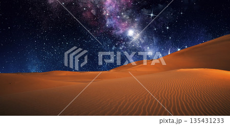 beautiful view of the desert in the evening beautiful view of the desert in the evening 135431233