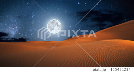 beautiful view of the desert in the evening beautiful view of the desert in the evening 135431234