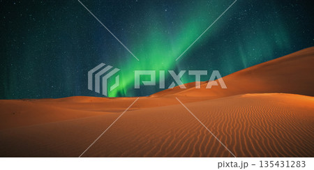 beautiful view of the desert in the evening beautiful view of the desert in the evening 135431283
