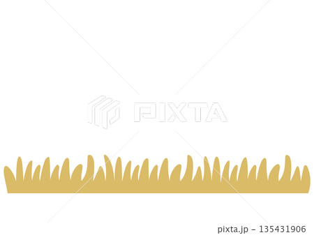 シンプルな枯草のイラスト シンプルな枯草のイラスト 135431906
