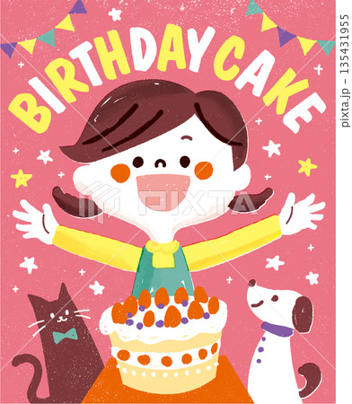 バースデーケーキ 135431955