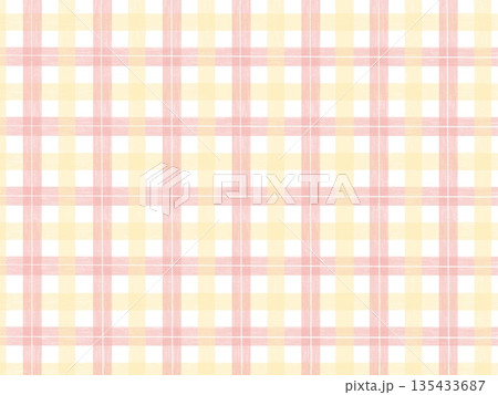 色鉛筆で描いたパステルカラーのかわいいチェック柄の背景イラスト素材 色鉛筆で描いたパステルカラーのかわいいチェック柄の背景イラスト素材 135433687