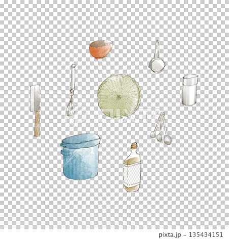 鄉村風格廚具插圖 鄉村風格廚具插圖 135434151