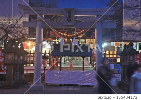 初めて眺望出来た夕暮れが深い世良田東照宮(2026.1.3) 新年を迎えた情緒ある幻想的な風景 135434172