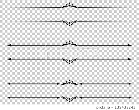 アンティーク/フレーム/見出し/タイトル/ブラック/イラスト/素材 135435243