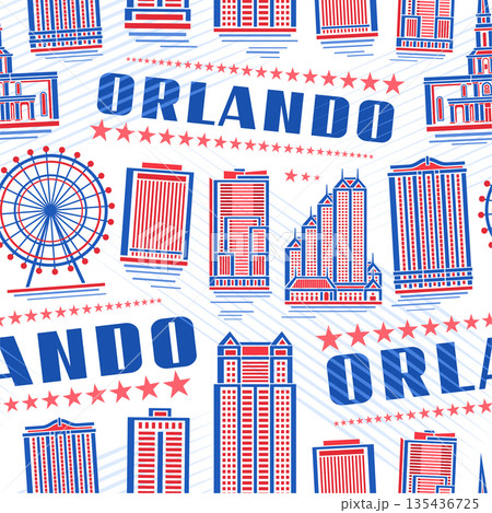 Vector Orlando Seamless Pattern Vector Orlando Seamless Pattern 135436725