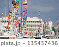 旧正月の糸満　大漁旗 135437436