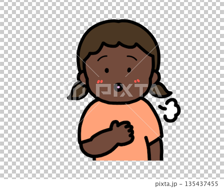 一個放鬆的黑人女孩 一個放鬆的黑人女孩 135437455