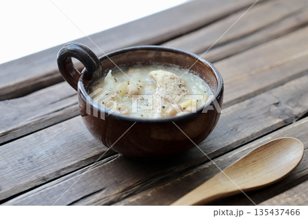 とろとろキャベツのタンパク質たっぷり豆乳スープ とろとろキャベツのタンパク質たっぷり豆乳スープ 135437466