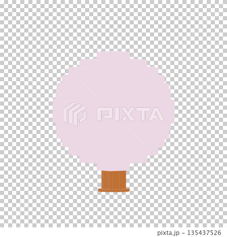 3D illustration of miniature cherry blossoms 3D illustration of miniature cherry blossoms 135437526