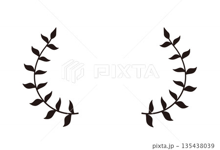 月桂樹の葉の飾り 135438039