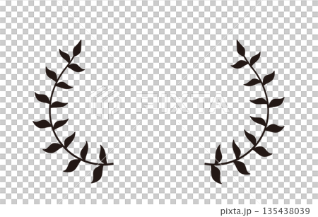 月桂樹の葉の飾り 135438039