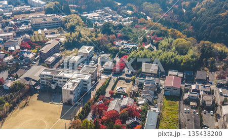 Nov 24 2025 Serene Takagamine Minamitakaminecho Streetscape in Kyoto Japan 135438200