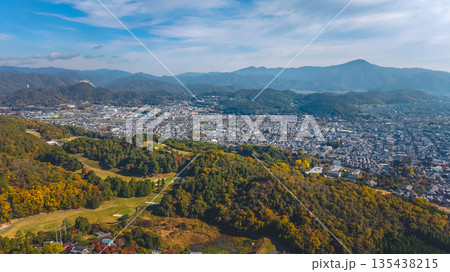 Nov 24 2025 Kyoto Kita Ward Skyline and Mountain Panorama 135438215