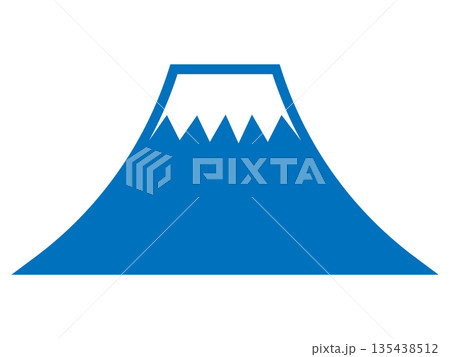 富士山のシルエット(マーク) 富士山のシルエット(マーク) 135438512