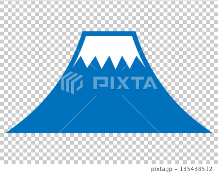 富士山のシルエット(マーク) 富士山のシルエット(マーク) 135438512