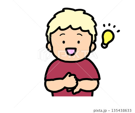 解決した　金髪の男の子 135438633